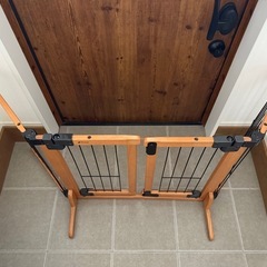 木製おくだけスイングペットゲート レギュラー ライトブラウン(1台)【リッチェル(ペット)】 の画像