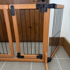 木製おくだけスイングペットゲート レギュラー ライトブラウン(1台)【リッチェル(ペット)】 の画像