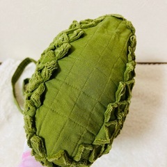 特別価格◎ レディース 手提げバッグ グリーン 緑 手作りバッグの画像