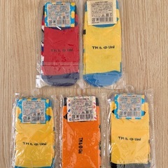 新品　ミニオンズ　カラフル靴下　19-24cm  5足セットの画像