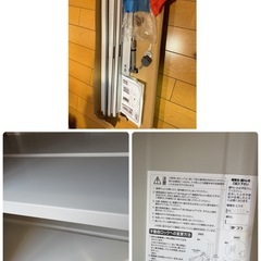 ヨドコウ物置　鍵有り付属品有り　180×65×150　ヨド物置の画像