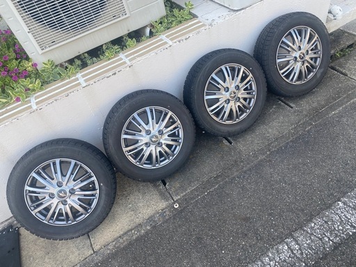 軽自動車スタッドレス　アルミホイールセット　4本　155/65R13  ブリヂストン　ブリザック　VRX2018  年　4本