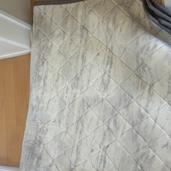 ニトリ　大きいラグ　大理石柄の画像