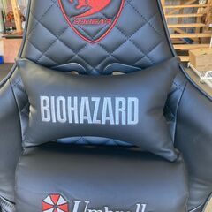 ゲーミングチェア　バイオハザード　コラボレーションの画像