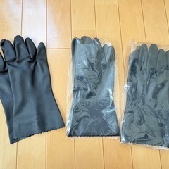 新品 ゴム手袋 厚手 作業 手袋 3双せっとセットの画像