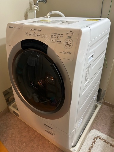 美品【SHARP】 2023年製 ドラム式洗濯乾燥機 ES-S7H