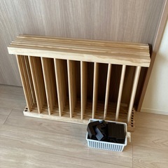 【お譲り】木製ベビーサークル 8枚（外寸約167cm×H55cm）¥1,000／京王八王子手渡しの画像
