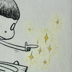 奈良美智 Dizzy on Wheels フレーム付きの画像