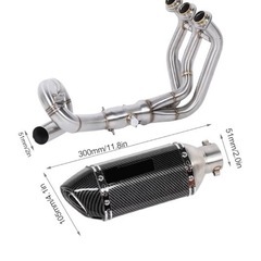 MT-09フルエキゾーストシステムマフラーカーボンスタイルの画像
