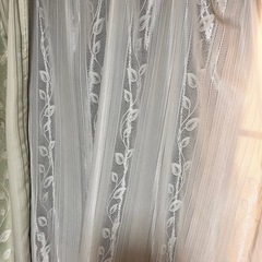 カーテン、レースのカーテンの画像