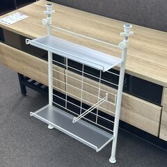 店頭引き渡し 中古 クラスター 突っぱり スパイスラック 調味料ラック の画像