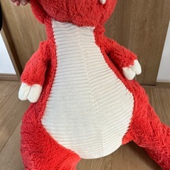 コストコ　赤　恐竜　ぬいぐるみ　巨大の画像