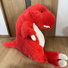 コストコ　赤　恐竜　ぬいぐるみ　巨大の画像
