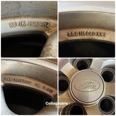 LAND ROVER ランドローバー レンジローバー 純正 ホイール アルミ 16-8J +57 PCD120 ハブ径70mm 5穴 4本セット 16インチ ディスカバリー の画像