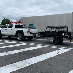 トヨタ タコマダブルキャブ ロング+カーゴトレーラーの画像