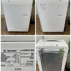 R716 ☀️ TOSHIBA 洗濯機（洗濯4.5㎏) 19年製 ES-GE4C ⭐ 動作確認済 ⭐ クリーニング済の画像