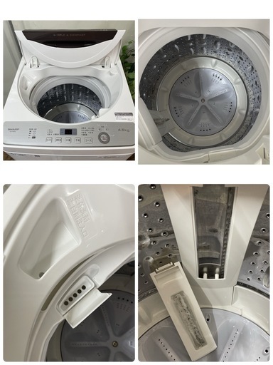 R716 ☀️ TOSHIBA 洗濯機（洗濯4.5㎏) 19年製 ES-GE4C ⭐ 動作確認済 ⭐ クリーニング済