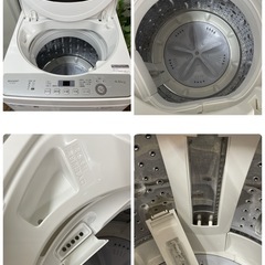 R716 ☀️ TOSHIBA 洗濯機（洗濯4.5㎏) 19年製 ES-GE4C ⭐ 動作確認済 ⭐ クリーニング済の画像