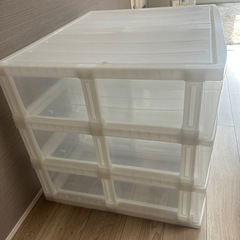 3段衣類収納ボックスの画像