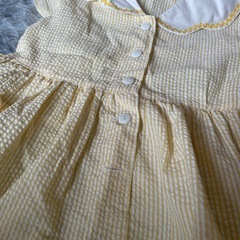 女の子ワンピース黄色110の画像