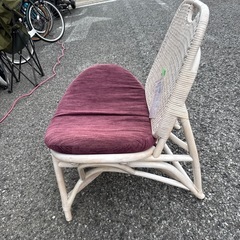 🌻ビッグワンセール開催予告🌻【ラタンワイドチェア】　111円の画像