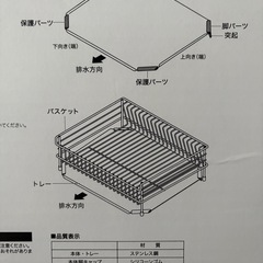 ニトリ ステンレス水切り SUS-1W の画像