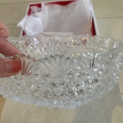 未使用品　HOYAクリスタル　盛鉢の画像