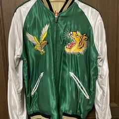 【Y00008】テーラー東洋　リバーシブルサテンスカジャン"RED TIGER/GOLD DRAGON"　初恋の悪夢　松岡茉優着用の画像