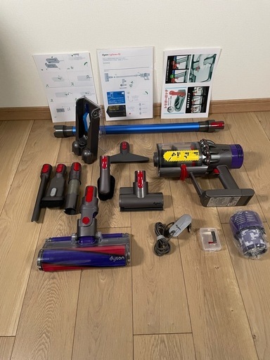 ダイソン ① V10SV12fluffy 新品ストレートパイプ　２タイプヘッドから選択式　新品交換用フィルター　パーツフルセット