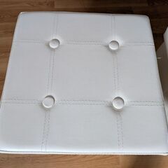 ＊引き取り限定　山善 スツール　収納ボックス　 ホワイト　２個セットの画像