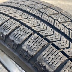 スタッドレス 155/65R14 東北6県無料配送対応‼️爆安‼️最終値下げ‼️⑤超バリ溝❗ 国産ブリジストン VRX ❗ アルミ付き 国産 タイヤ !!　スタットレスの画像
