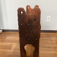 引き出し付き木製ベンチ【町田市再生家具】　252178の画像