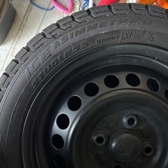 ダイハツ14インチ　
純正スチールホイール&スタッドレスタイヤの画像