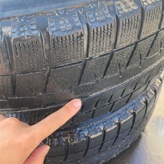 【受け渡し決定】タイヤ付きホイールの画像