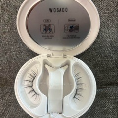 WOSADOのつけまつ毛 No.14フォグブラック×2セット / ケース×4個 / クリップ×3個 /巾着×2袋 まとめ売りの画像