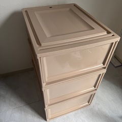 洋服収納3段ボックスの画像