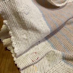 ハンドメイド ショール ひざ掛けなどにの画像