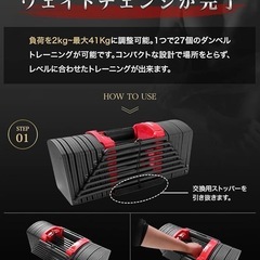 可変式ダンベル41kg ×2の画像