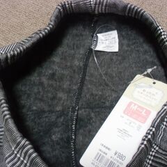 未使用 タグ付き ズボン あったかレギンスパンツ M～Lサイズ チェック柄 (1078円購入品)お譲りします。の画像