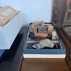 盆石に使う砂 と石？の画像