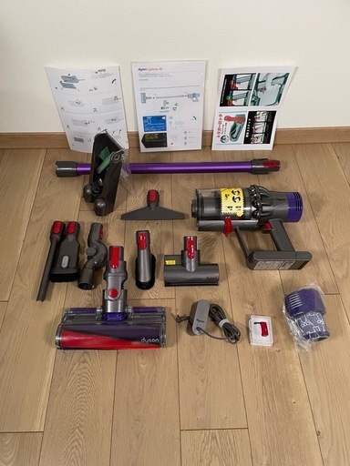 ダイソン ⑥ V10SV12fluffy 新品ストレートパイプ　２タイプヘッドから選択式　新品交換用フィルター　補強型トリガー装着　パーツフルセット