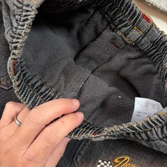 ベベ　ニットジャケット　ハーフパンツうらきもう裏起毛の画像