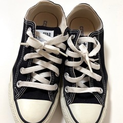 converse コンバース オールスター ベージュ ブラック 22cmの画像
