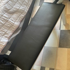 大理石調 ダイニングテーブル＆ベンチシートセット ホワイトの画像