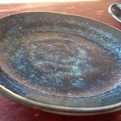 紺色の小皿〜お醤油・タレ付けにの画像