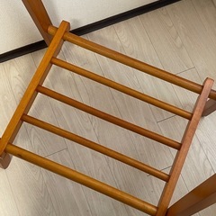 木製ハンガーラックの画像