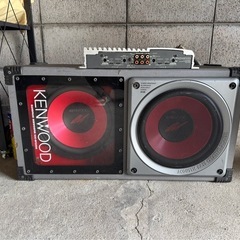 ケンウッドアンプ、ウーハーの画像