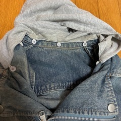 デニム　ライダース　ジャケットの画像