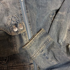 デニム　ライダース　ジャケットの画像