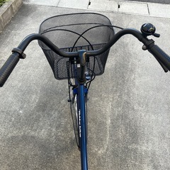 ママチャリ　26インチ　オートライト　ネイビーの画像